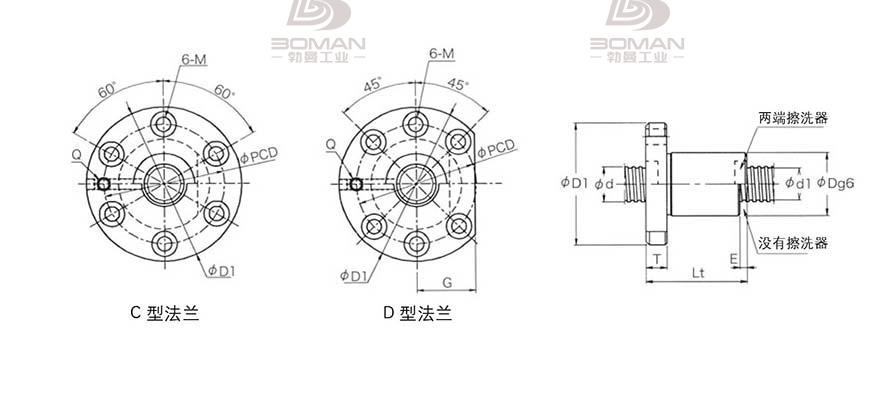 KURODA GD2505JT-DDPR 日本黑田精工丝杠钢珠安装方法