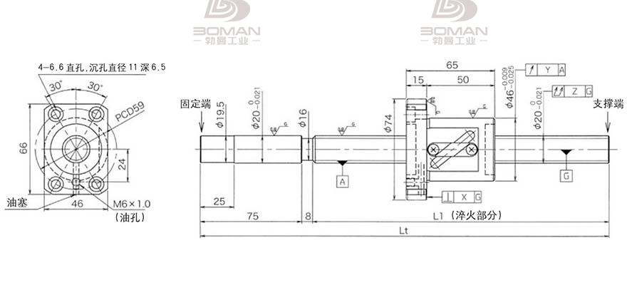 KURODA GG2010DS-BALR-1805A 日本黑田滚珠丝杠型号规格