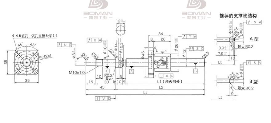 KURODA GP122FDS-AAPR-0300B-C3F 黑田丝杆3d软件