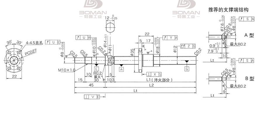 KURODA DP1202JS-HDNR-0300B-C3S 黑田丝杆无锡代理商