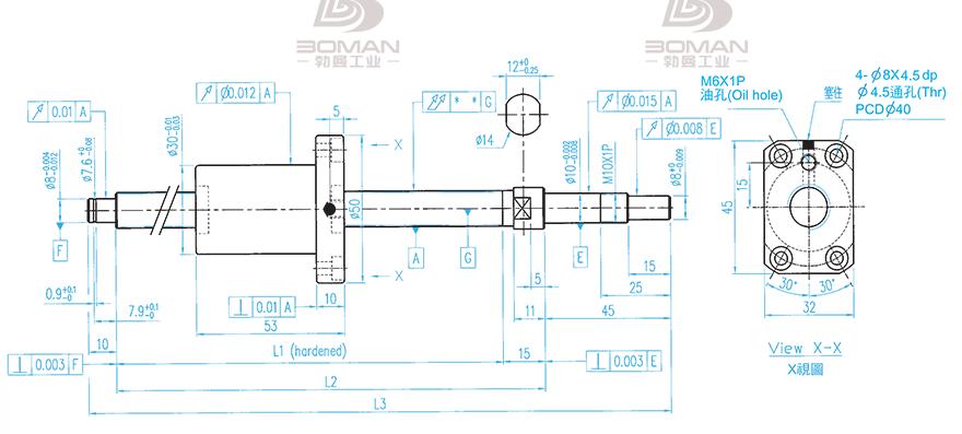 TBI XSVR01210B1DGC5-230-P1 tbi丝杆研磨