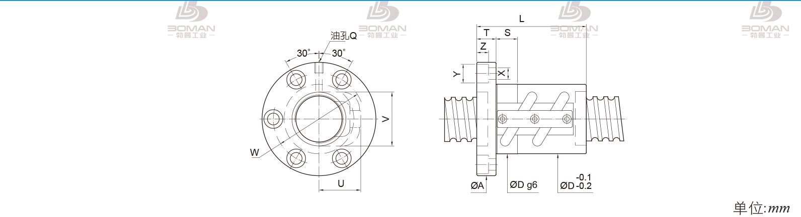 PMI FSVC5510-5 PMI TBI研磨级滚珠丝杆