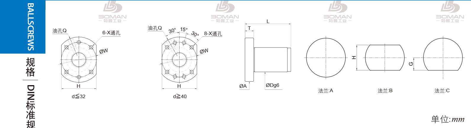 PMI FSDU1516L-2P pmi丝杆规格
